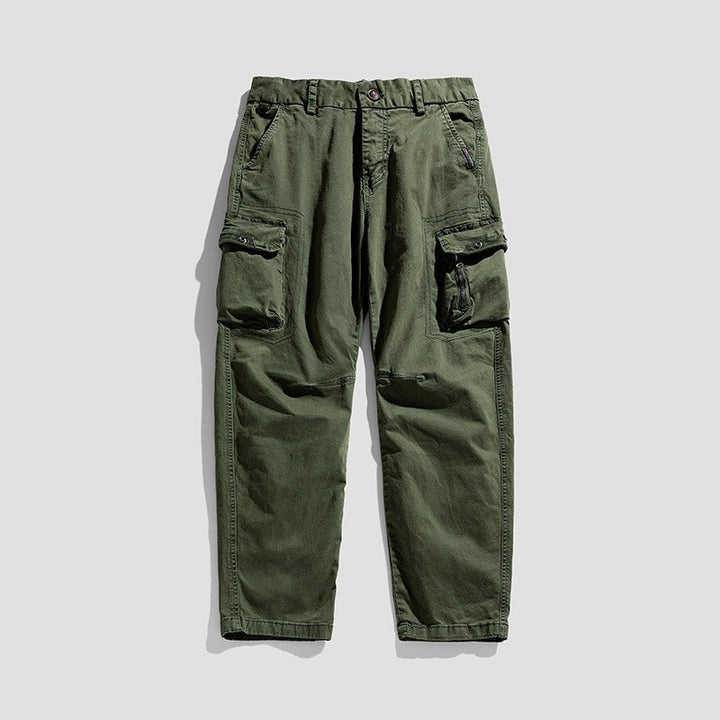 Herren Robuste Utility-Cargohose mit Mehrfachtaschen und verstärkten Kniepartien Drune