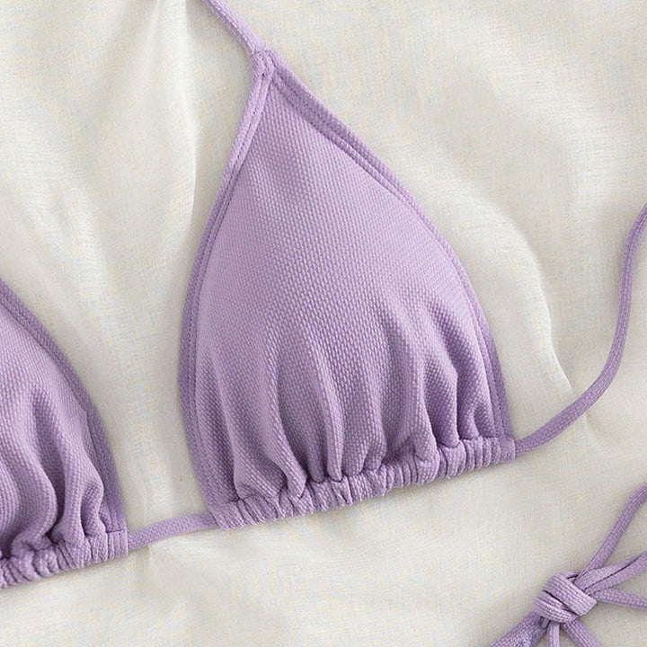 Damen Triangel-Bikini mit verstellbaren Bindebändern Drune