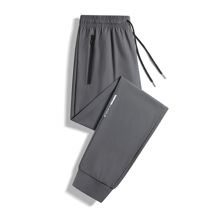 Herren Sportliche Jogginghose mit elastischem Bund und praktischen Reißverschlusstaschen Drune