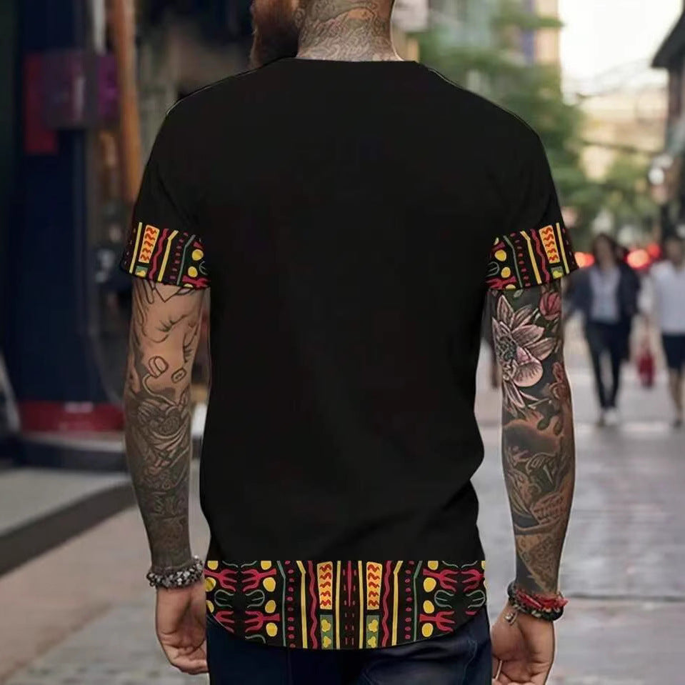 Herren Shirt mit ethnischem Muster Drune