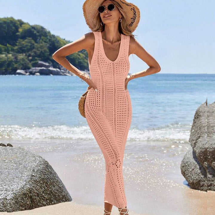 Damen gehäkeltes Sommer-Maxikleid Drune