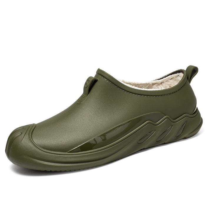 Herren Gefütterte wasserdichte Kurzschlupf-Clogs mit Thermofutter und profiliertem Outdoor-Sohlenprofil Drune