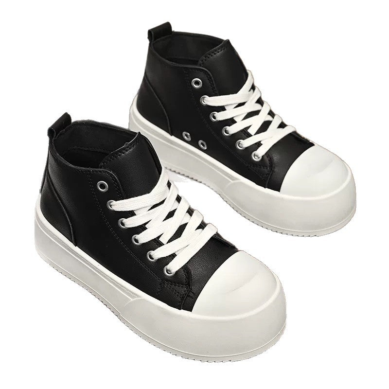 Damen Hohe Sneakers mit modischem Plateau und robustem Obermaterial Drune