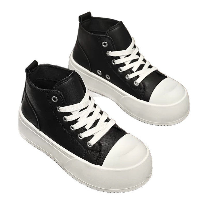 Damen Hohe Sneakers mit modischem Plateau und robustem Obermaterial Drune