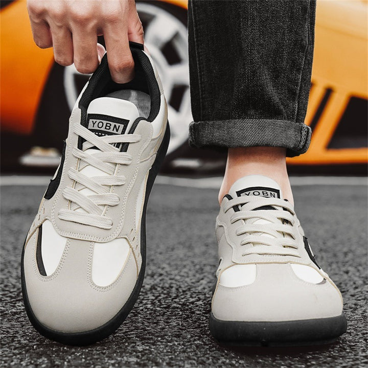 Herren urbaner Retro-Sneaker mit Veloursoptik, gedämpfter Zwischensohle und verstärkter Zehenkappe Drune