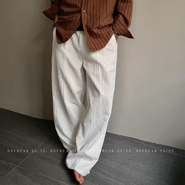 Herren Elegante Streifenhose Drune