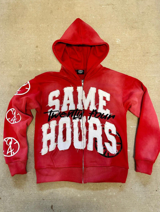 Herren Grafik Zip-Up Hoodie Drune