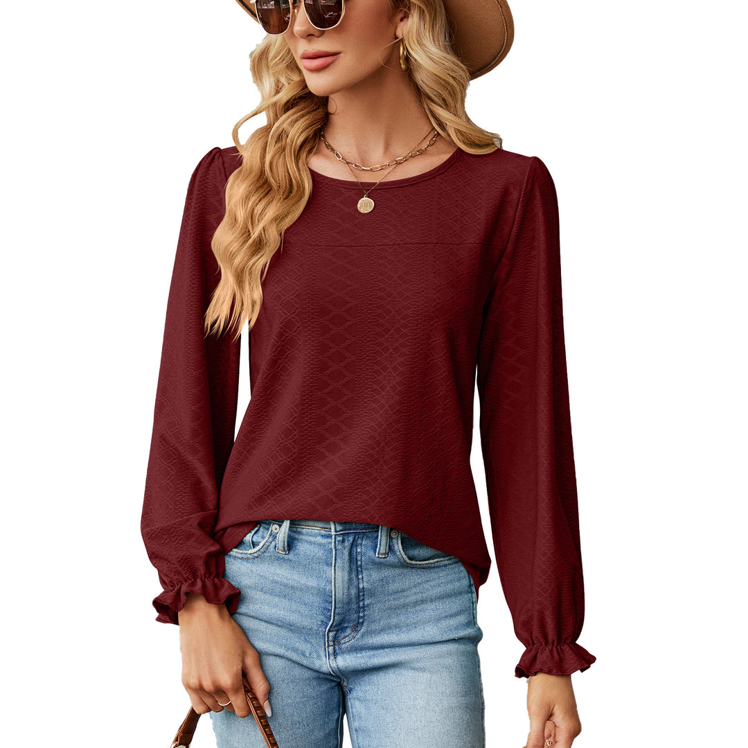 Damen Blusenshirt mit Raffungen und elegantem Strukturdesign Drune