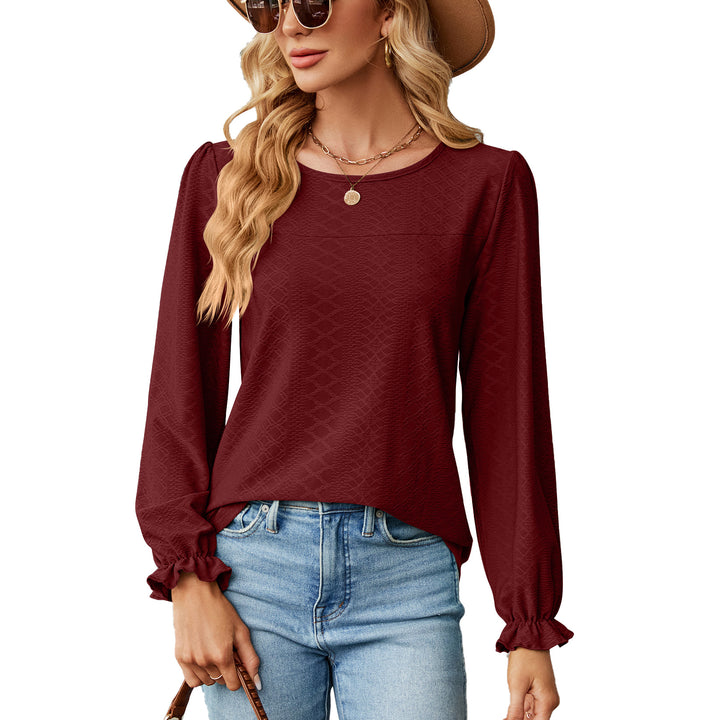 Damen Blusenshirt mit Raffungen und elegantem Strukturdesign Drune