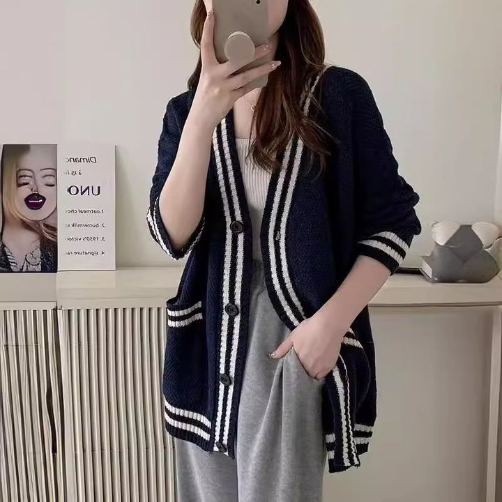 Damen lässiger Strickcardigan Drune