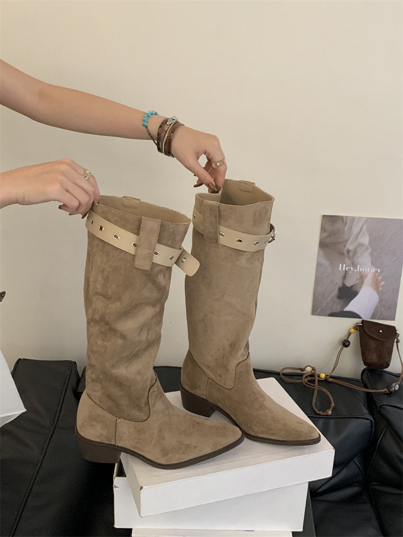 Damen Modische Stiefel Drune