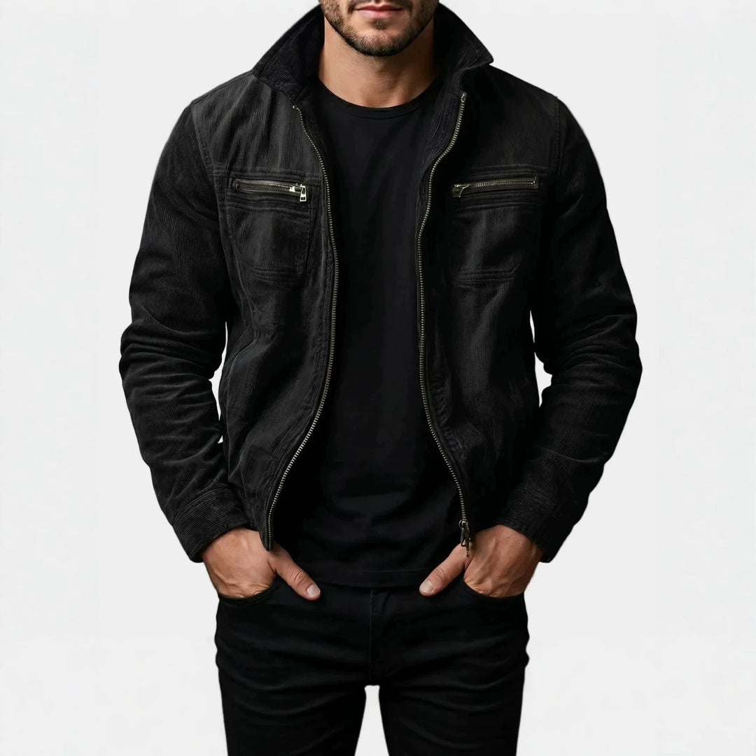 Herren Modische Übergangs-Utility-Jacke mit Reißverschluss