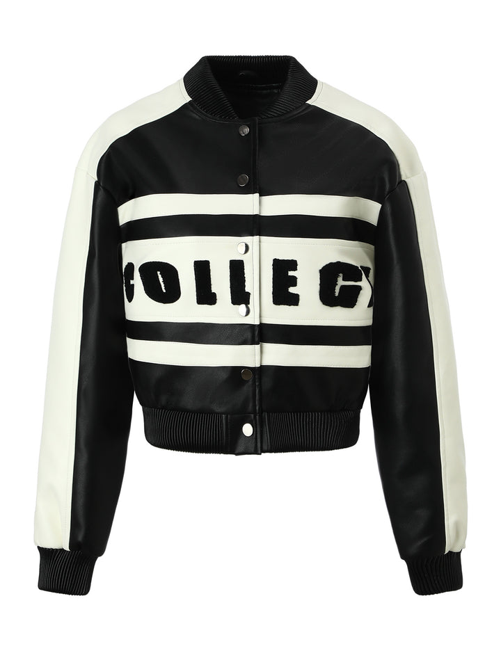 Damen Lässige Lederjacke Drune