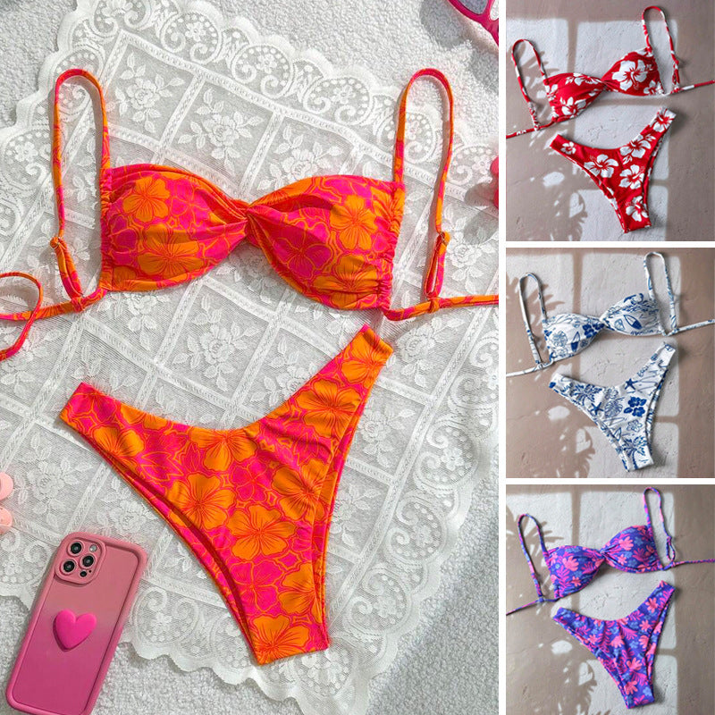 Damen Floral Bikini-Set Drune