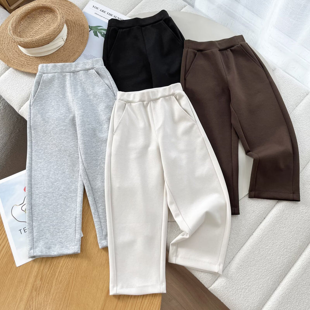Damen Cozy Freizeithose mit hohem Bund und praktischen Taschen Drune
