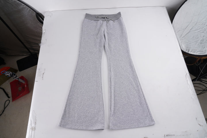 Damen weite Schlag-Sweathose mit hohem Bund und Kordelzug Drune