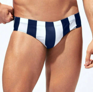 Herren Badehose mit breitem Streifenmuster Drune