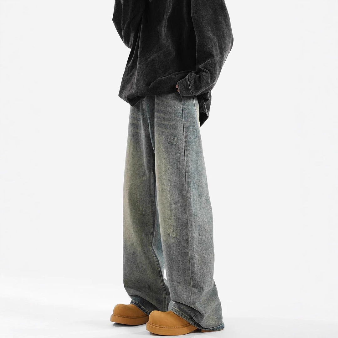 Damen Weit geschnittene lässige Jeans Drune