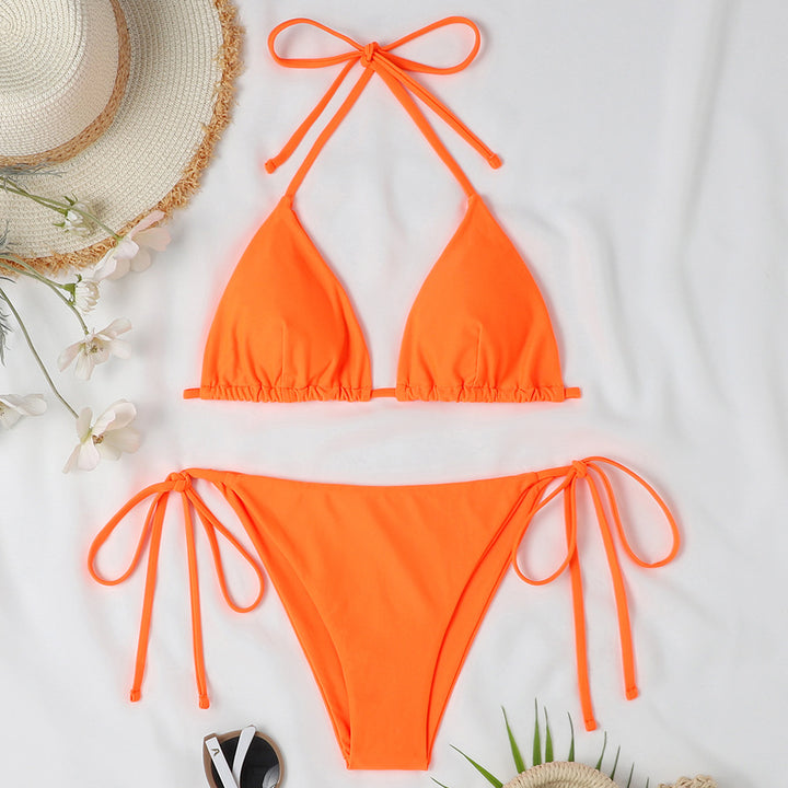 Damen Triangel-Bikini mit verstellbaren Bindebändern und raffinierten Details Drune