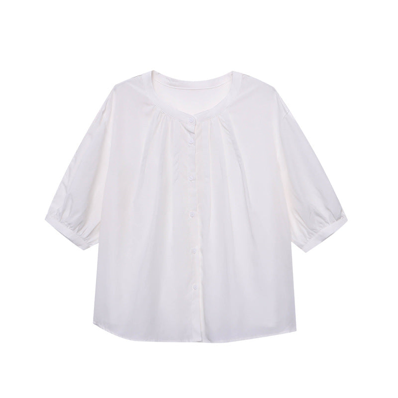 Damen gestuftes Minikleid mit innovativer Knopfdetails und weichem Gewebe Drune