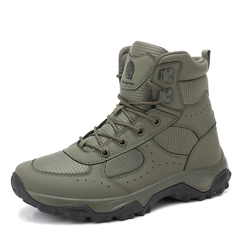 Herren Robuster Trekking- und Einsatzstiefel mit Knöchelstütze und profilierter Gummisohle Drune
