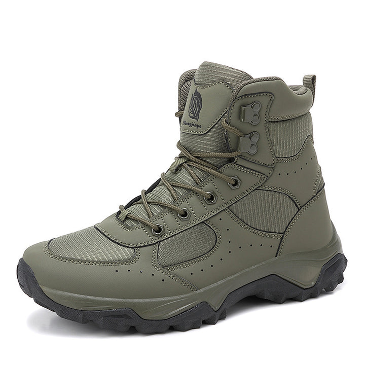 Herren Robuster Trekking- und Einsatzstiefel mit Knöchelstütze und profilierter Gummisohle Drune