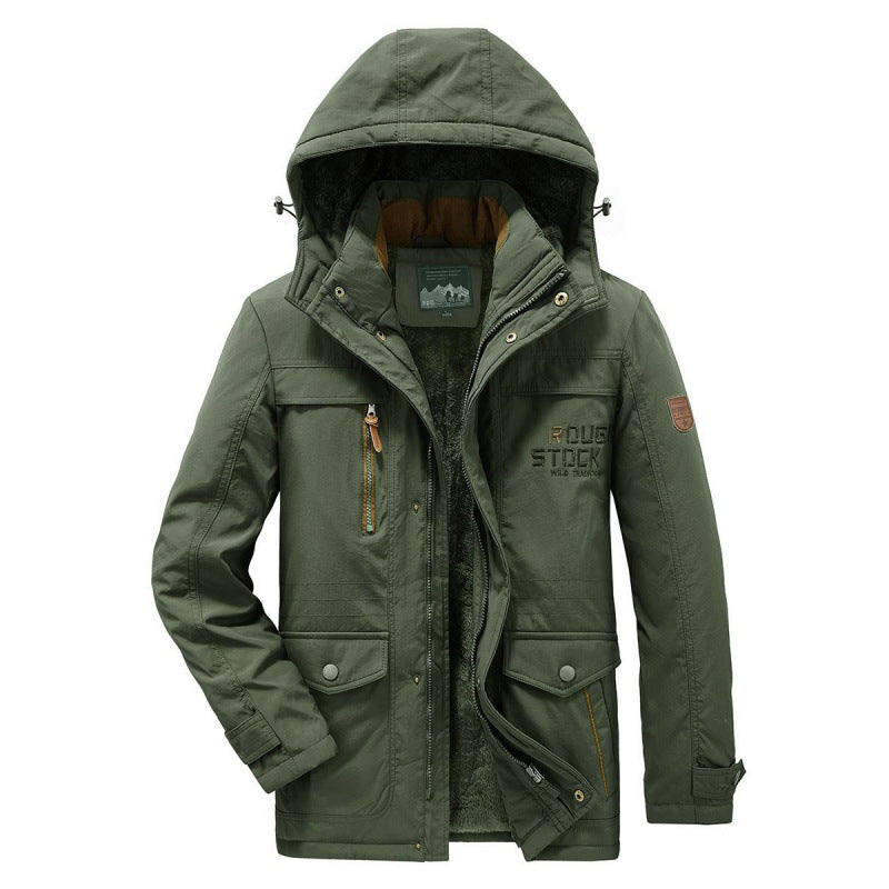 Herren Multifunktionale Outdoor-Jacke mit Fleece-Futter Drune