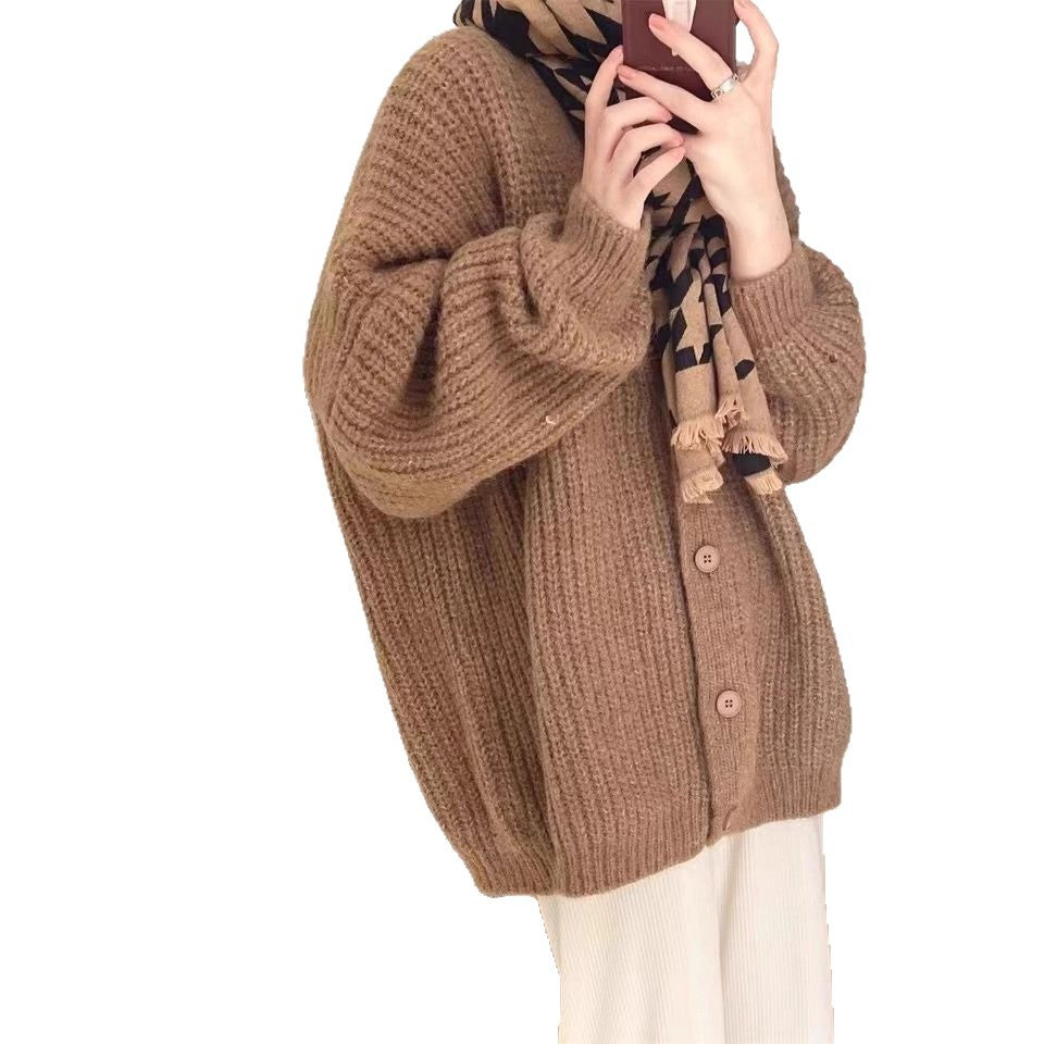 Damen Kuscheliger Strickcardigan mit oversized Schnitt Drune