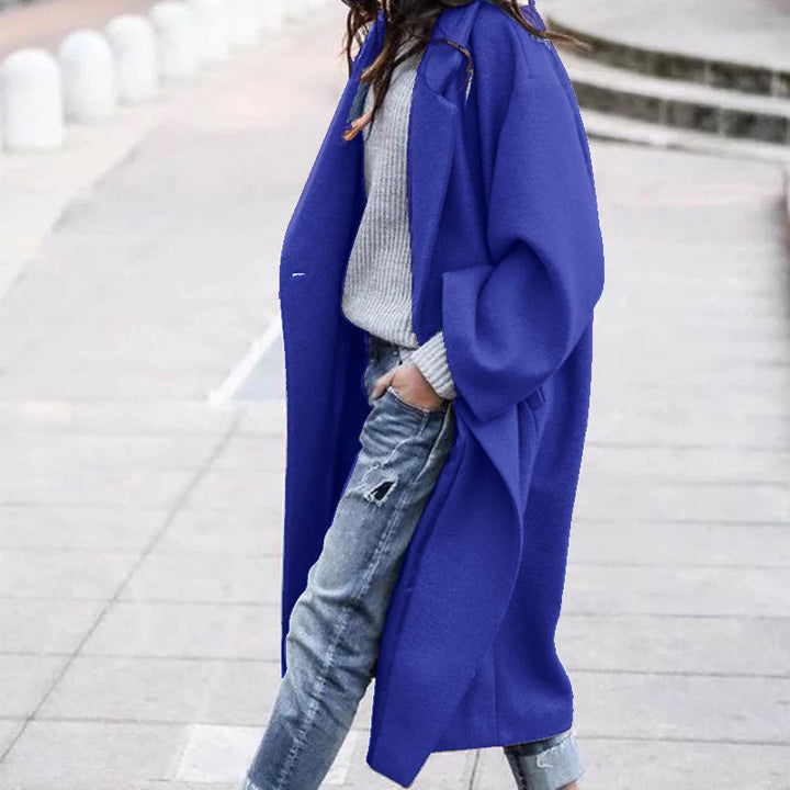 Damen Oversized Wollmantel Drune