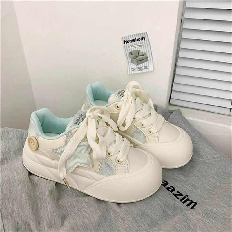Damen Sneakers mit trendigem Sternen-Applikation und komfortabler Laufsohle Drune
