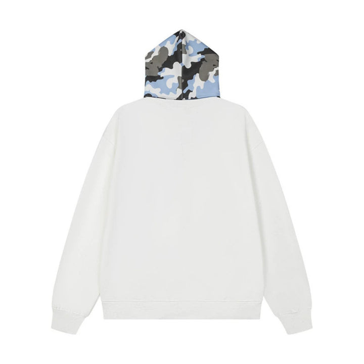 Damen Kapuzen-Sweatshirt mit überlanger Schal‑Optik und Frontzip Drune