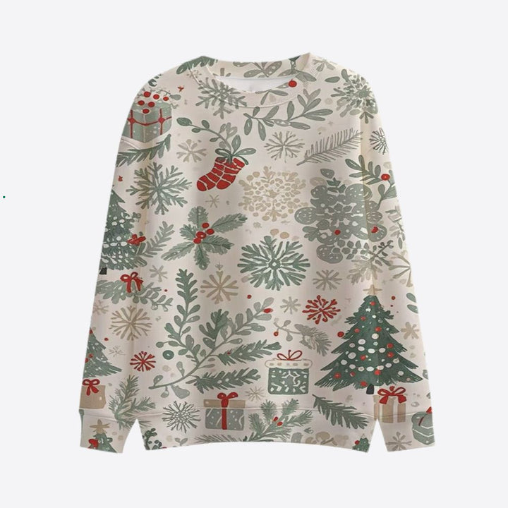 Damen Festlicher Weihnachts-Sweatshirt Drune