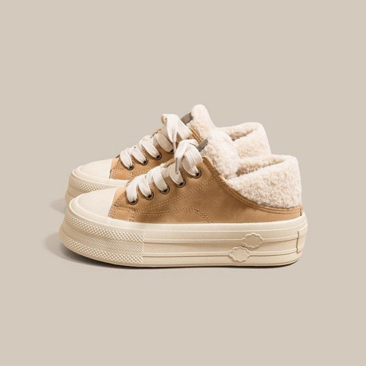 Damen Winterliche Sneaker mit kuscheligem Futter und rutschfester Sohle Drune