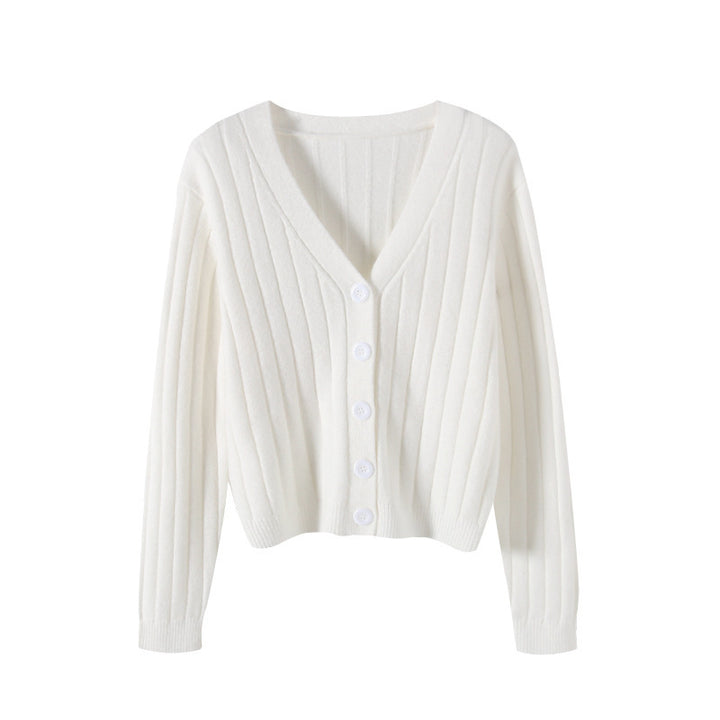 Drune | Schnürgestrickter Pullover mit V-Ausschnitt für Damen