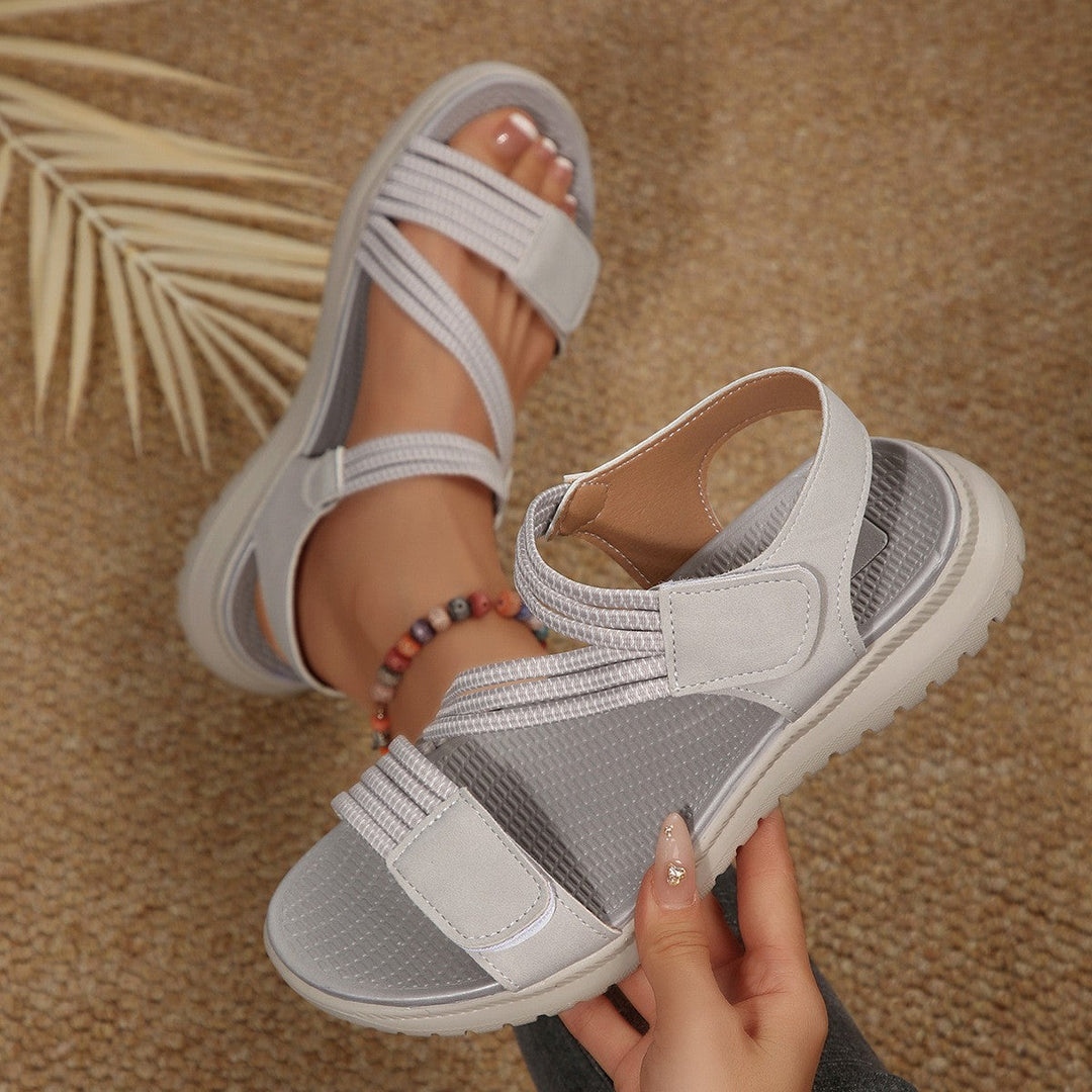 Damen Komfortable Freizeitsandalen mit verstellbarem Riemendesign Drune