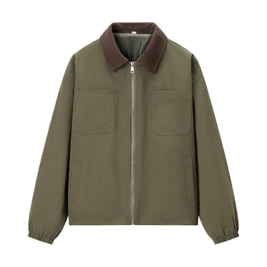 Damen Übergangsjacke mit modischem Cordkragen und praktischen Taschen Drune
