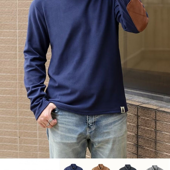 Herren Hochkragenpullover aus weichem Material Drune