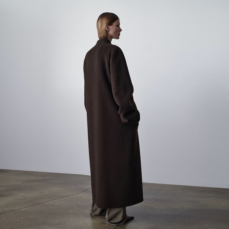Damen Oversized Trenchcoat aus hochwertigem Wollmix Drune