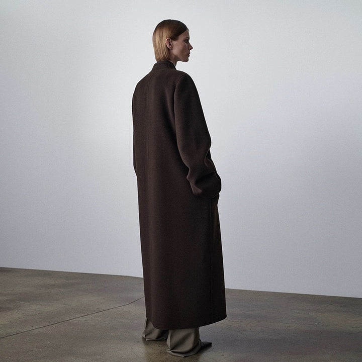 Damen Oversized Trenchcoat aus hochwertigem Wollmix Drune