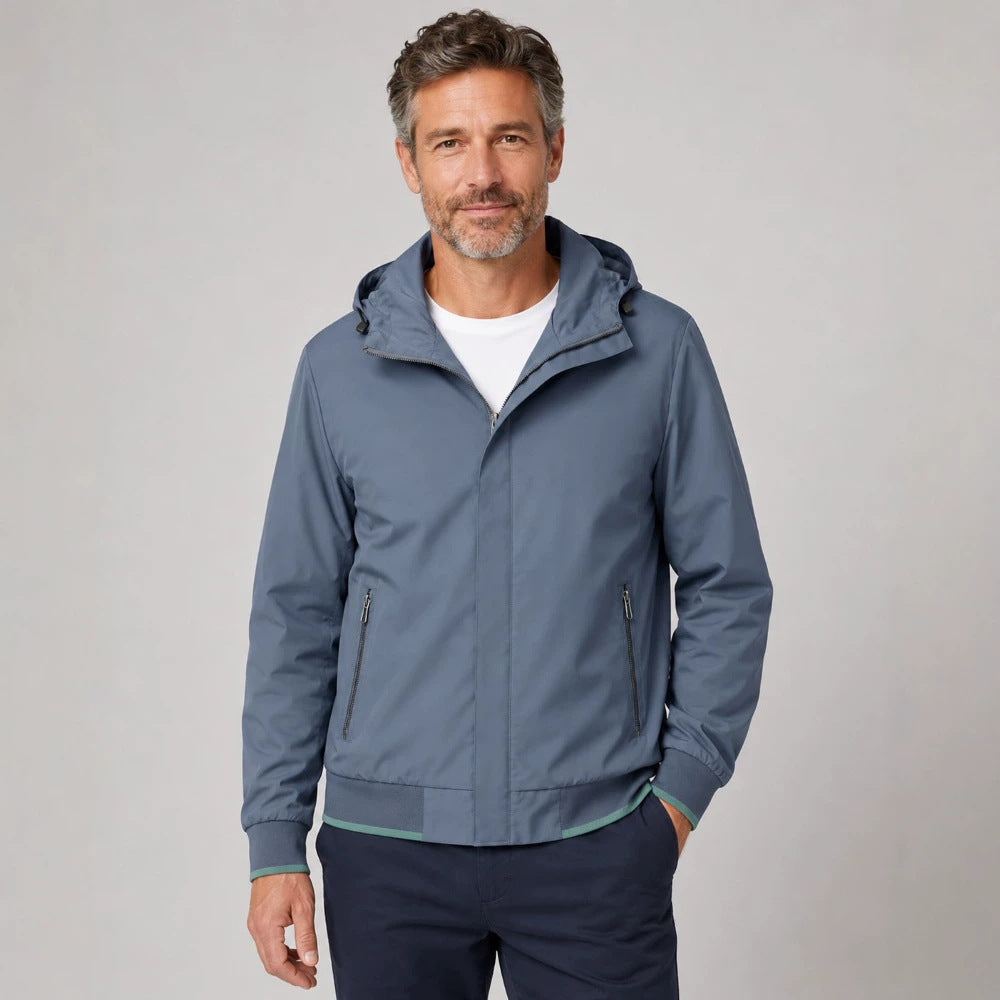Herren Leichte Übergangsjacke mit Kapuze Drune