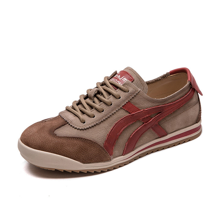 Damen Retro-Style Sneaker mit Premium-Leder und bequemer Sohle Drune