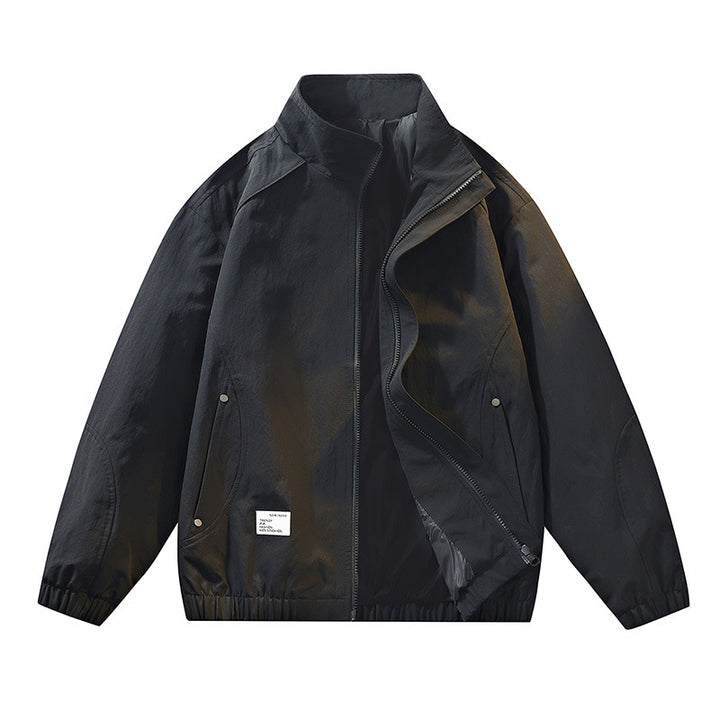 Herren Elegante Übergangsjacke mit hochschließendem Kragen und praktischen Taschen Drune