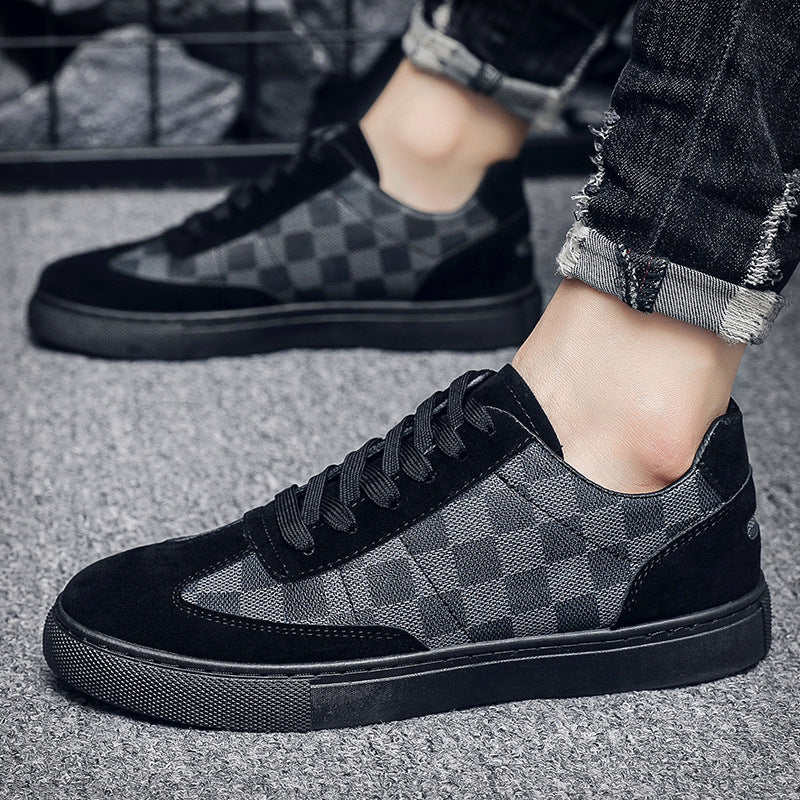 Herren Modische Sneaker mit Karomuster