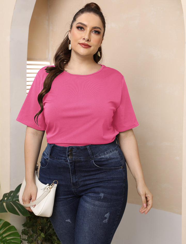 Damen modisches Basic T-Shirt Drune