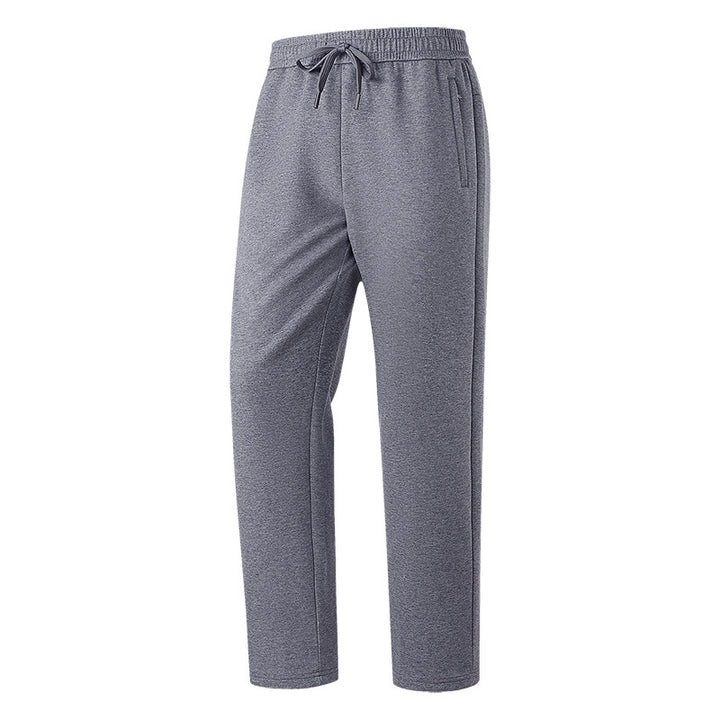 Herren Slim-Fit Freizeithose aus atmungsaktivem Funktionsfleece mit Kordelbund, Reißverschlusstaschen & Rippbündchen Drune
