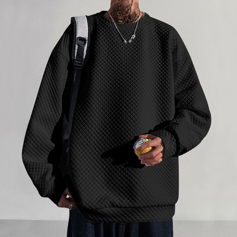 Herren bequemer Sweatshirt mit strukturiertem Design und lockerer Passform Drune