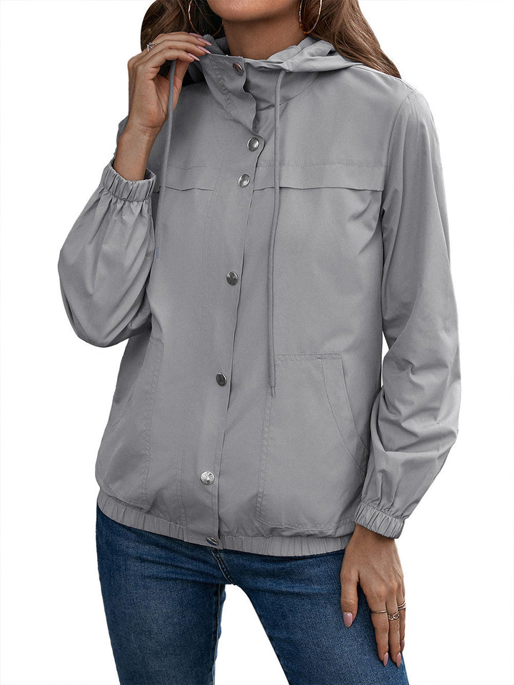 Damen Funktionsjacke mit Kapuze und elastischen Bündchen Drune