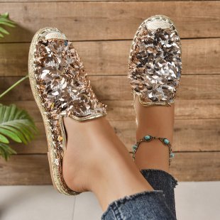 Damen Glitzernde Espadrilles mit bequemer Einlegesohle Drune