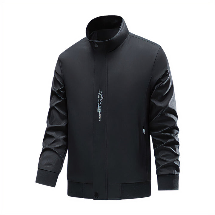 Herren Sportliche Übergangsjacke mit hochschließendem Kragen und seitlichen Reißverschlusstaschen Drune