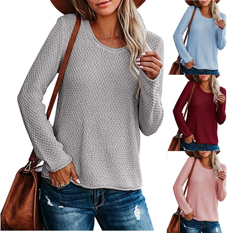Damen Langarm Pullover Drune